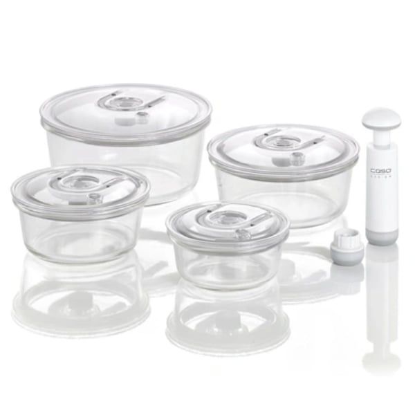 Bộ 4 Hộp đựng thực phẩm chân không Caso VacuBoxx kèm bơm hút