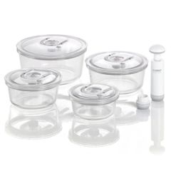  Bộ 4 Hộp đựng thực phẩm chân không Caso VacuBoxx kèm bơm hút 