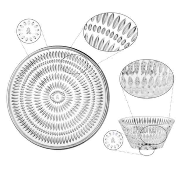 Bộ 4 món pha lê Nachtmann Ethno (3 bát 11cm và 1 khay tròn 22cm)