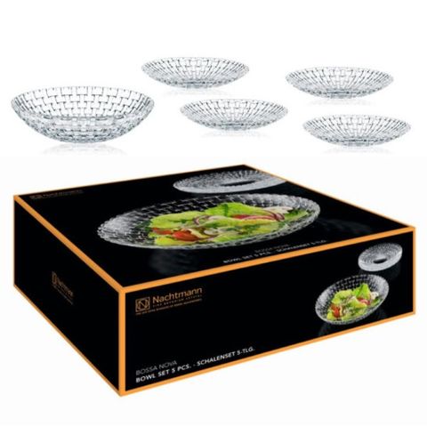 Bộ 5 đĩa pha lê Nachtmann Bossa Nova 98369
