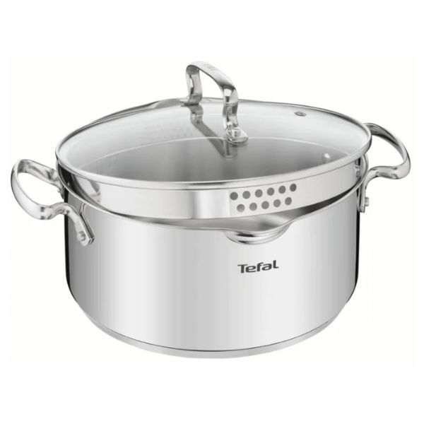 Bộ 5 nồi Inox Tefal Duetto Plus G719SA55 - 4 nồi, 1 quánh