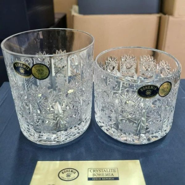 Set 6 cốc pha lê mài Bohemia M57 320ml