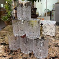  Bộ 6 cốc pha lê mài Bohemia Whisky M57 320ml 