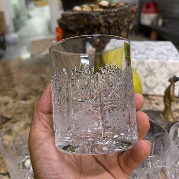 Set 6 cốc pha lê mài Bohemia M57 320ml