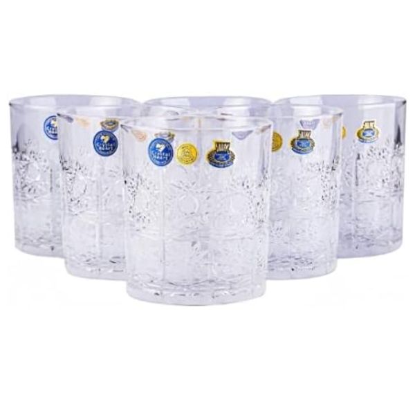 Set 6 cốc pha lê mài Bohemia M57 320ml