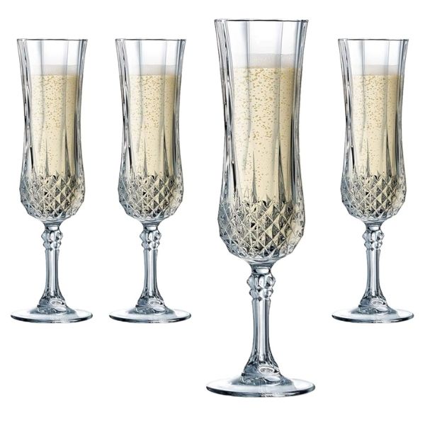 Bộ 6 ly pha lê Longchamp Crystal 250ml - Made in France