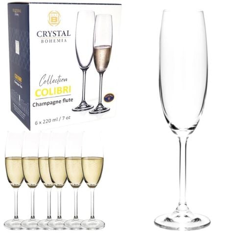 Bộ 6 ly pha lê Bohemia Colibri 220ml