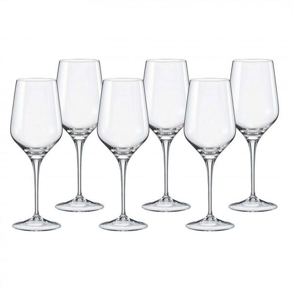 Bộ 6 ly pha lê Bohemia Rebecca 460ml dùng cho rượu vang