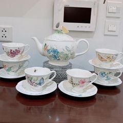  Bộ ấm chén Lenox Butterfly Meadow 13 món 