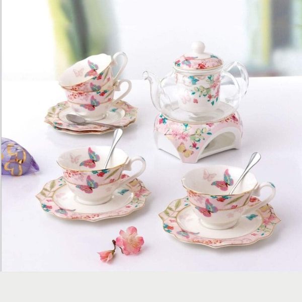 Bộ ấm trà sứ xương Châu Âu Floris