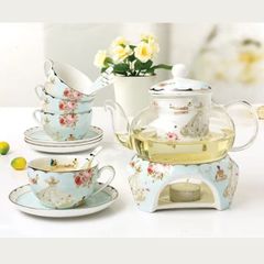  Bộ ấm trà sứ xương Châu Âu Floris 