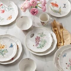  Bộ bát đĩa cốc Lenox Butterfly Meadow 24 món 