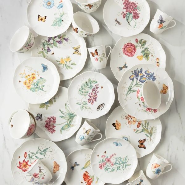 Bộ bát đĩa cốc Lenox Butterfly Meadow 24 món
