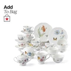  Bộ bát đĩa ấm chén Lenox Butterfly Meadow 37 món 