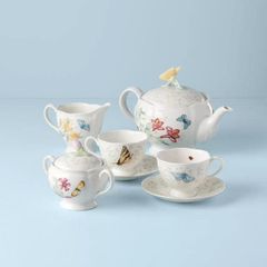  Bộ bát đĩa ấm chén Lenox Butterfly Meadow 37 món 
