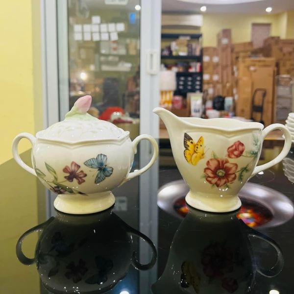 Bộ bát đĩa cốc Lenox Butterfly Meadow 37 món