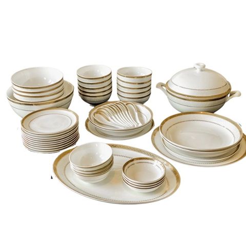 Bộ bát đĩa sứ xương hoàng gia Imperialondon (50 món)