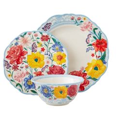  Bộ bát đĩa The Pioneer Woman Brilliant Blooms 12 món 