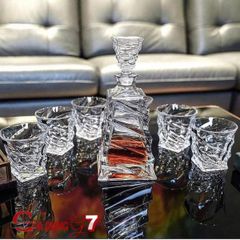  Bộ bình rượu Bohemia Casablanca 750ml kèm 6 Ly 300ml 