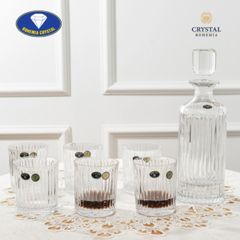  Bộ bình rượu pha lê Bohemia Skyline 0,7L kèm 6 cốc 320ml 