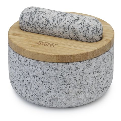 Bộ chày cối Joseph Joseph 20176 Dash kèm nắp tre