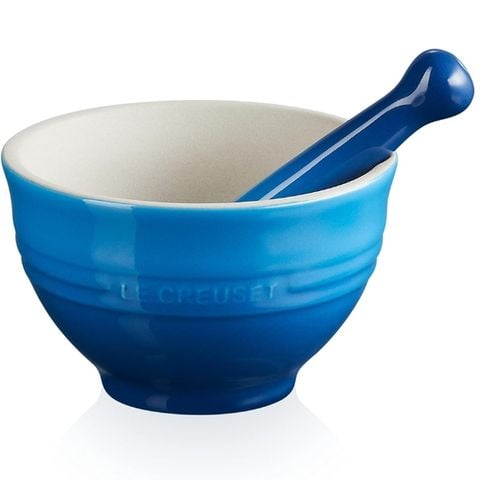 Bộ chày cối Le Creuset 11,5 cm xanh dương Marseille blue 300ml