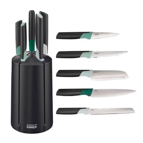 Bộ dao 5 món kèm giá đỡ Joseph Joseph Elevate 10541 - sage