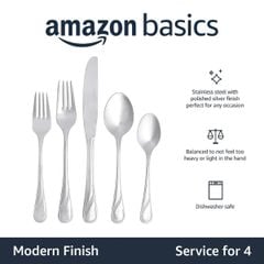  Bộ dao dĩa thìa Amazon Basic 20 món 