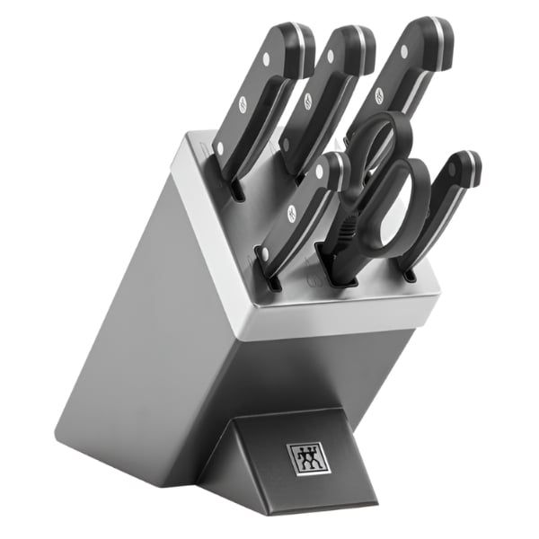 Bộ dao tự mài Zwilling Gourmet Sharpening Block 7 món màu nâu
