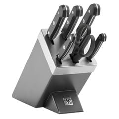 Bộ dao tự mài Zwilling Gourmet Sharpening Block 7 món màu xám