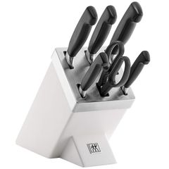  Bộ dao tự mài Zwilling Gourmet Sharpening Block 7 món màu trắng 