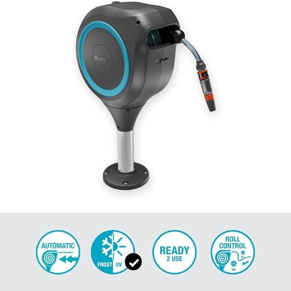 Bộ dây rút tự động 20 mét chân cắm đất Gardena 18614-20