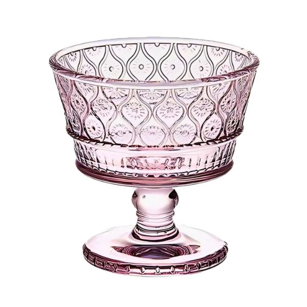 Bộ Ly Kem Pha Lê Godinger Claro 8 Món màu hồng