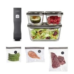  Bộ máy hút chân không cầm tay Caso Vacu OneTouch Eco-Set (3 hộp, 3 túi) 