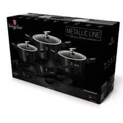  Bộ nồi chảo Berlinger Haus BH 1663N 10 món màu đen 