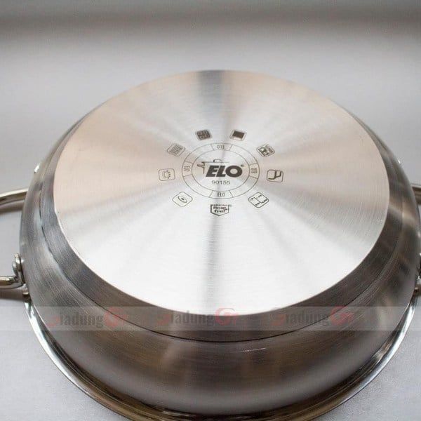 Bộ nồi chảo Elo Smaragd 5 món thép không gỉ 18/10, đế kép bọc kín với lõi nhôm