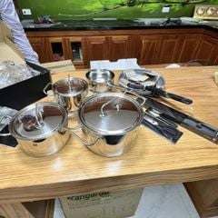  Bộ nồi chảo Zwilling Starter 10 món kèm dao kéo thớt 