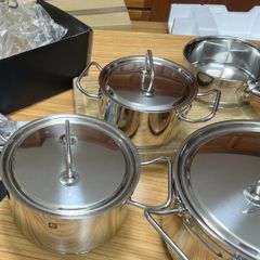  Bộ nồi chảo Zwilling Starter 10 món kèm dao kéo thớt 