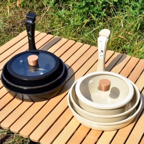 Bộ nồi chống dính 7 lớp Ditto Hàn Quốc 4 món