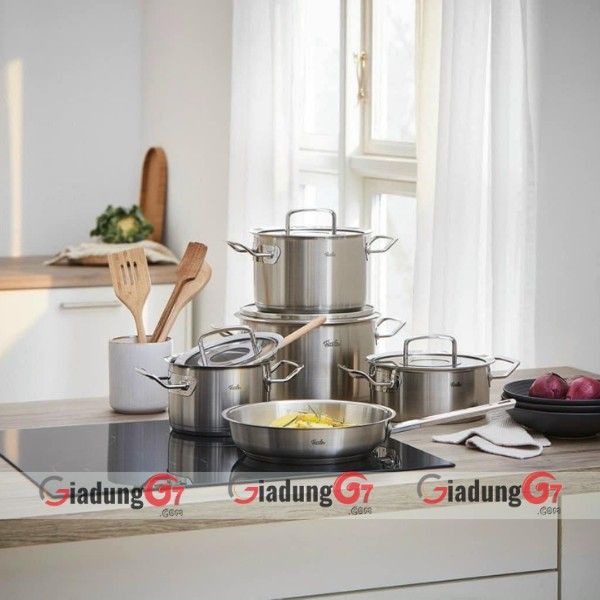 Bộ nồi Fissler Original Profi 5 món (4 nồi, 1 chảo)