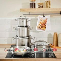  Bộ nồi Fissler Original Profi 5 món (4 nồi, 1 chảo) vung kính 