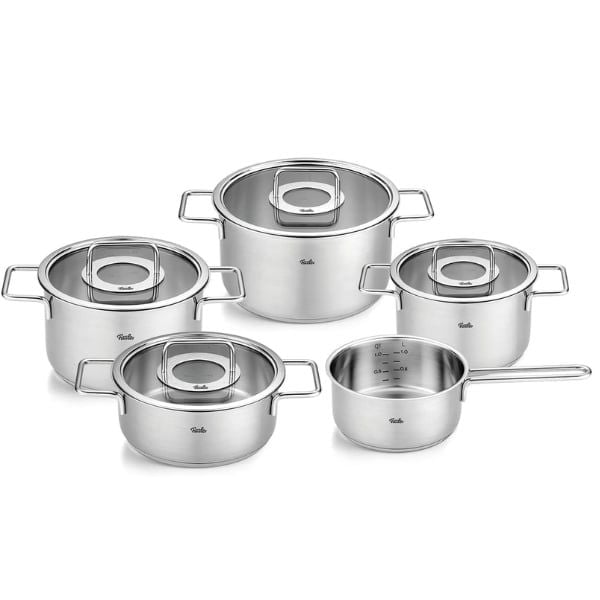 Bộ nồi Fissler Pure Collection 5 món nắp kính (4 nồi, 1 quánh)