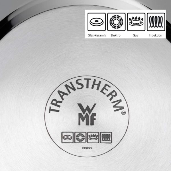 Bộ nồi WMF Astoria 5 món (4 nồi, 1 quánh) nắp kính, thép Không Gỉ