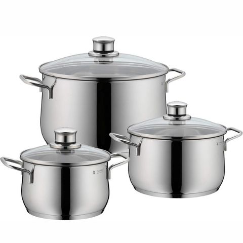Bộ 3 nồi WMF Diadem Plus size 16cm/20cm/24cm