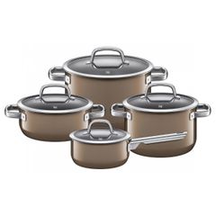  Bộ nồi WMF Fusiontec Mineral 4 chiếc màu nâu (3 nồi, 1 quánh) 