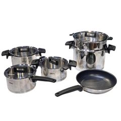  Bộ nồi Woll Concept NCSET006 6 chiếc vung kính - 4 nồi, 1 xửng, 1 chảo 