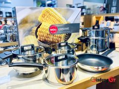  Bộ nồi Woll Concept NCSET006 6 chiếc vung kính - 4 nồi, 1 xửng, 1 chảo 
