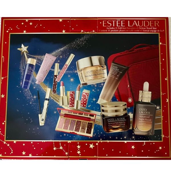 Bộ Quà Tặng Giáng Sinh Estee Lauder 13 món - Celestial Glam (kèm túi)