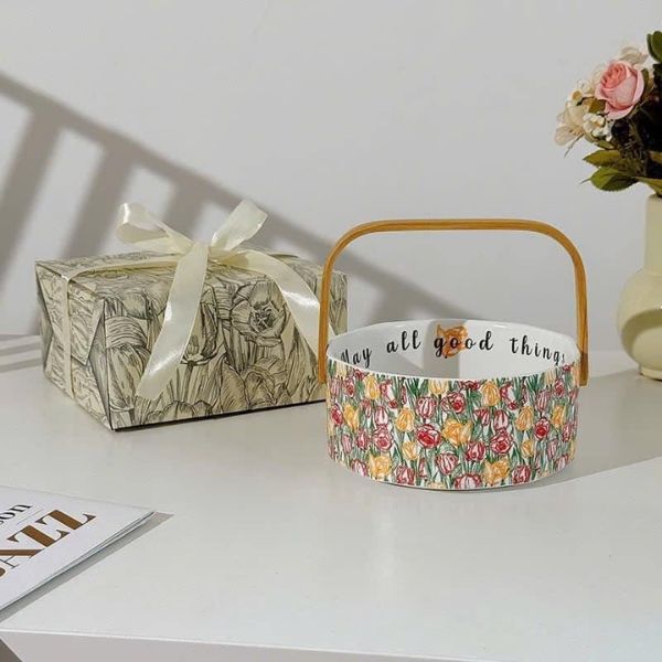 Bộ sứ hoa mùa xuân cao cấp