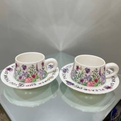  Bộ trà chiều sứ hoa mùa xuân tím 